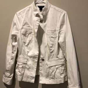 White House Black Market denim jacket Size 8